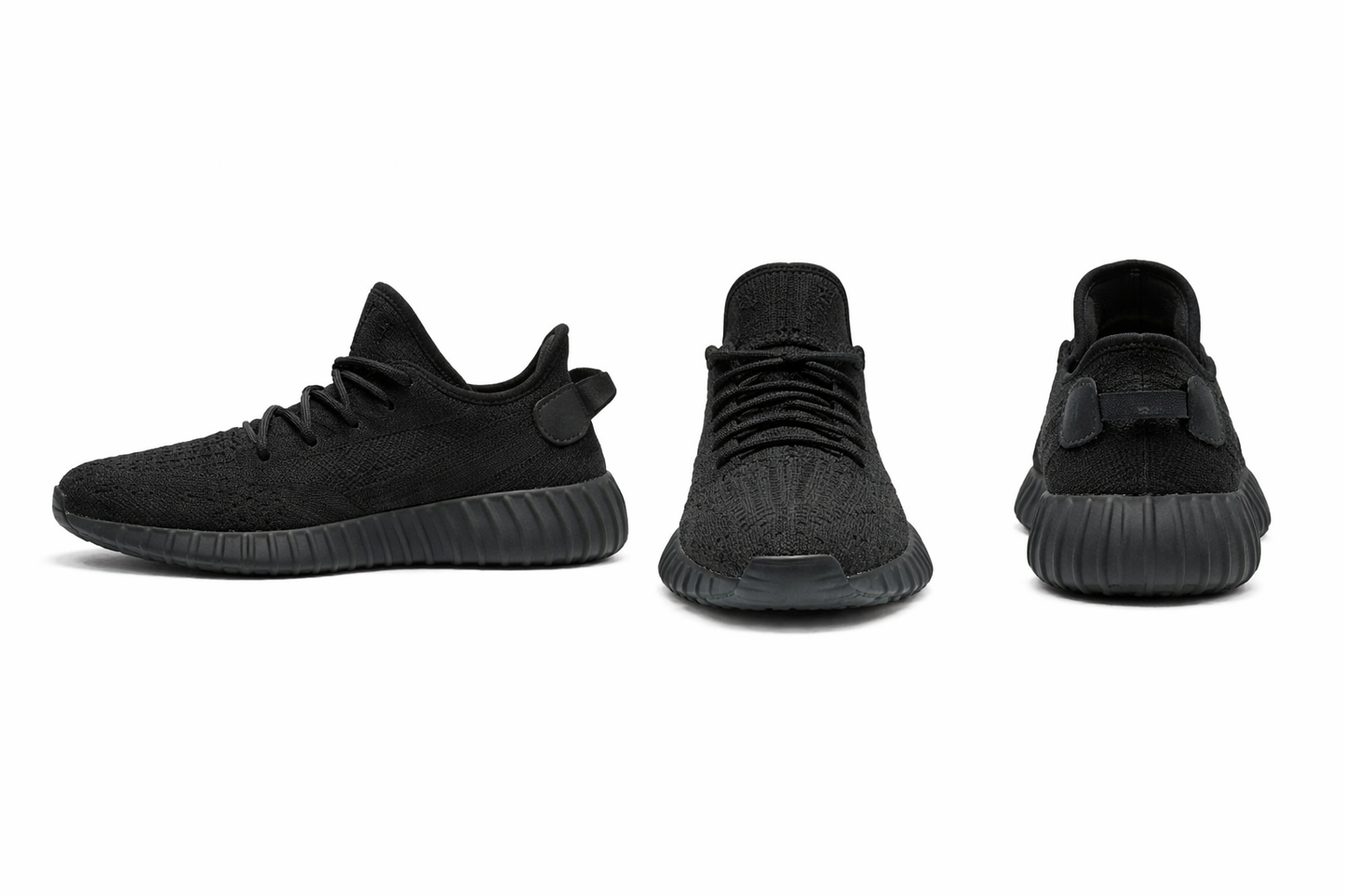 Yeezy's All-Black Knit Runner Sneaker