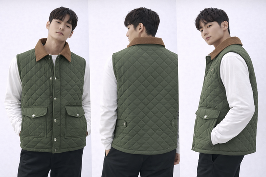 Quilted Half Puffer Vest – Premium Winter Layer