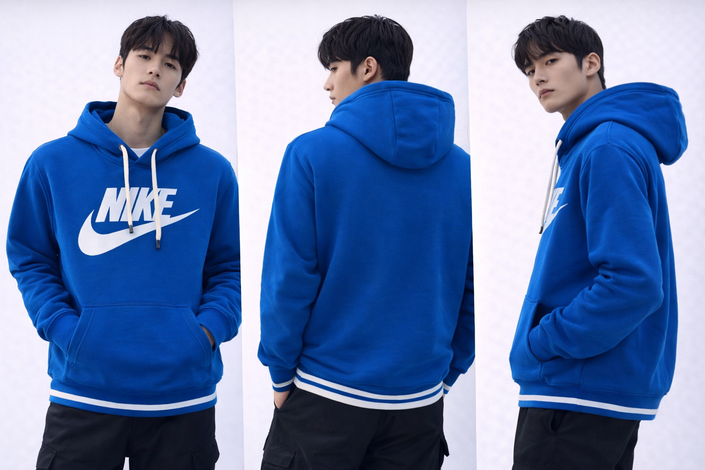 Blue Hooded Sweatshirt – Premium Streetwear Fit