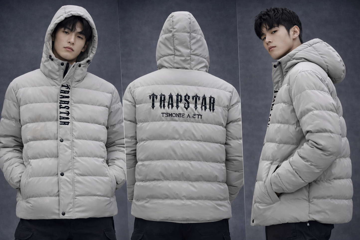 Trapstar Puffer Jacket – Light Grey