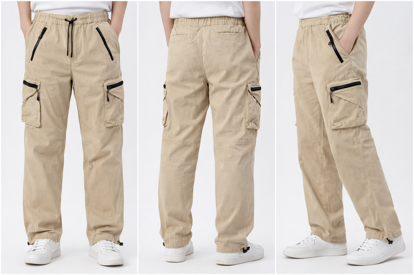 Utility Cargo Pants – Beige